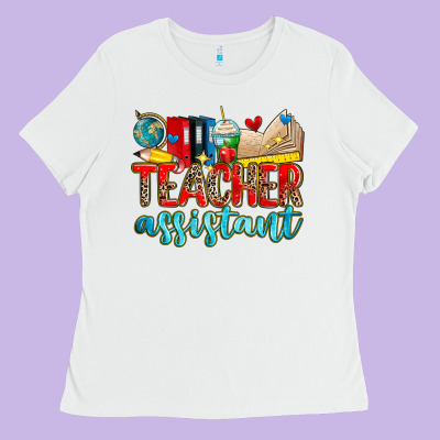 Teacher Assistant Ladies Tee Designed By Zillion Design Studio