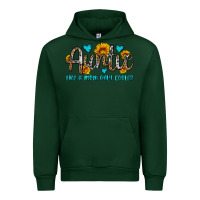 Forest Green auntie like a mom only cooler Urban Hoodie - OliviaCreatesArt