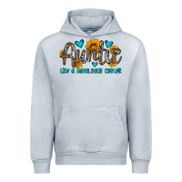 Heather Grey auntie like a mom only cooler Urban Hoodie - OliviaCreatesArt