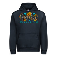Navy auntie like a mom only cooler Urban Hoodie - OliviaCreatesArt