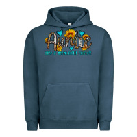Pigment Midnight Navy auntie like a mom only cooler Urban Hoodie - OliviaCreatesArt