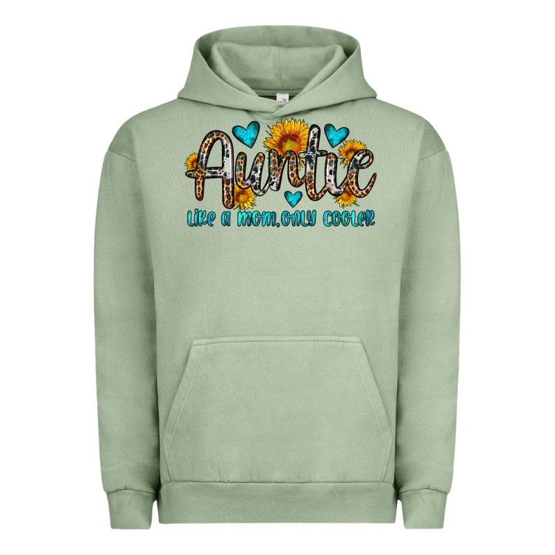 Auntie Like A Mom Only Cooler Urban Hoodie by OliviaCreatesArt | Teevron