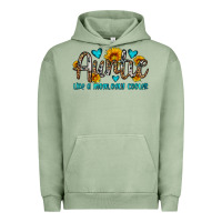 Pigment Oil Green auntie like a mom only cooler Urban Hoodie - OliviaCreatesArt