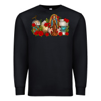 Black Lady of Guadalupe Coffee Cups Premium Sweatshirt - texasbilliewilder