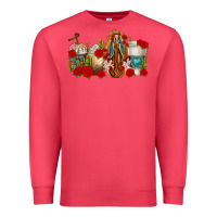 Cardinal Lady of Guadalupe Coffee Cups Premium Sweatshirt - texasbilliewilder