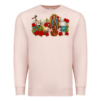 Pale Pink Lady of Guadalupe Coffee Cups Premium Sweatshirt - texasbilliewilder