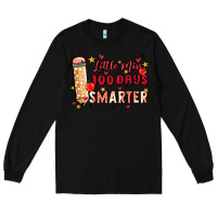 Black little miss 100 days smarter Long Sleeve Tee - MaliasSmallBusiness