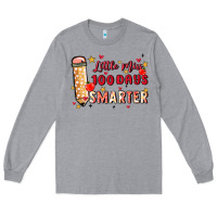 Heather Grey little miss 100 days smarter Long Sleeve Tee - MaliasSmallBusiness