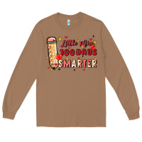 Toasted Coconut little miss 100 days smarter Long Sleeve Tee - MaliasSmallBusiness
