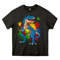 Asphalt autism trex Heavy Core Tee - Zillion Design Studio