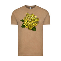 Vintage Coffee Oregon Grape Flower Illustrations Vintage Tee - LillyAllenDesigns