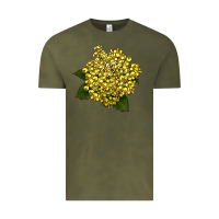 Vintage Olive Oregon Grape Flower Illustrations Vintage Tee - LillyAllenDesigns