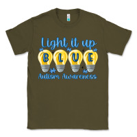 Army Green light it up Classic Tee - MaliasSmallBusiness