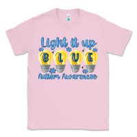 Bubblegum Pink light it up Classic Tee - MaliasSmallBusiness