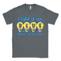 Charcoal Heather light it up Classic Tee - MaliasSmallBusiness