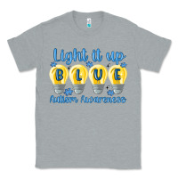 Heather Grey light it up Classic Tee - MaliasSmallBusiness