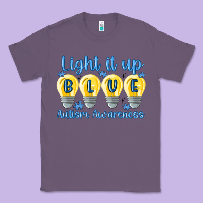 Light It Up Classic Tee Designed By Maliassmallbusiness