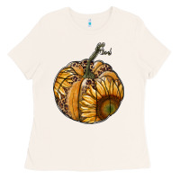 Bone sunflower pumpkin Ladies Tee - RanaPortraitStore