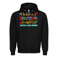 Black i believe in a spectrum of possibilities Zipper Hoodie - LillyAllenDesigns