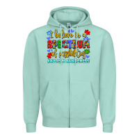 Seafoam i believe in a spectrum of possibilities Zipper Hoodie - LillyAllenDesigns