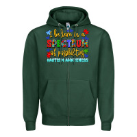 Sports Green i believe in a spectrum of possibilities Zipper Hoodie - LillyAllenDesigns