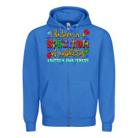 True Royal i believe in a spectrum of possibilities Zipper Hoodie - LillyAllenDesigns