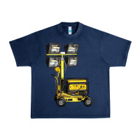Navy Towable Light Towers Urban Heavy Tee - LillyAllenDesigns