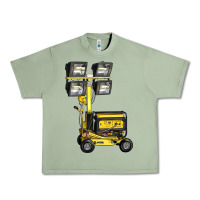 Oil Green Towable Light Towers Urban Heavy Tee - LillyAllenDesigns