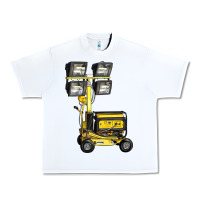White Towable Light Towers Urban Heavy Tee - LillyAllenDesigns