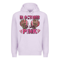 Lilac in october we wear pink skeleton Premium Hoodie - texasbilliewilder