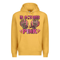 Mustard in october we wear pink skeleton Premium Hoodie - texasbilliewilder