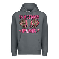 Rock in october we wear pink skeleton Premium Hoodie - texasbilliewilder