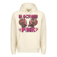 Sandshell in october we wear pink skeleton Premium Hoodie - texasbilliewilder