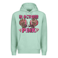 Seafoam in october we wear pink skeleton Premium Hoodie - texasbilliewilder