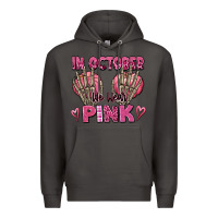 Smoke in october we wear pink skeleton Premium Hoodie - texasbilliewilder