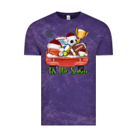 Cloud Purple tis the season sports truck christmas Vintage Tee - AdoDesignShop