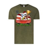 Vintage Olive tis the season sports truck christmas Vintage Tee - AdoDesignShop