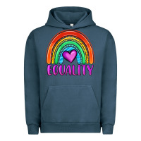 Pigment Midnight Navy equality rainbow Urban Hoodie - OliviaCreatesArt