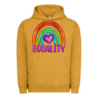Pigment Peanut Butter equality rainbow Urban Hoodie - OliviaCreatesArt