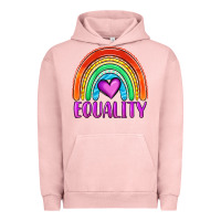 Pigment Salmon equality rainbow Urban Hoodie - OliviaCreatesArt