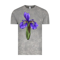 Cloud Rock Iris Flower Illustrations Vintage Tee - LillyAllenDesigns
