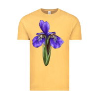 Vintage Mustard Iris Flower Illustrations Vintage Tee - LillyAllenDesigns