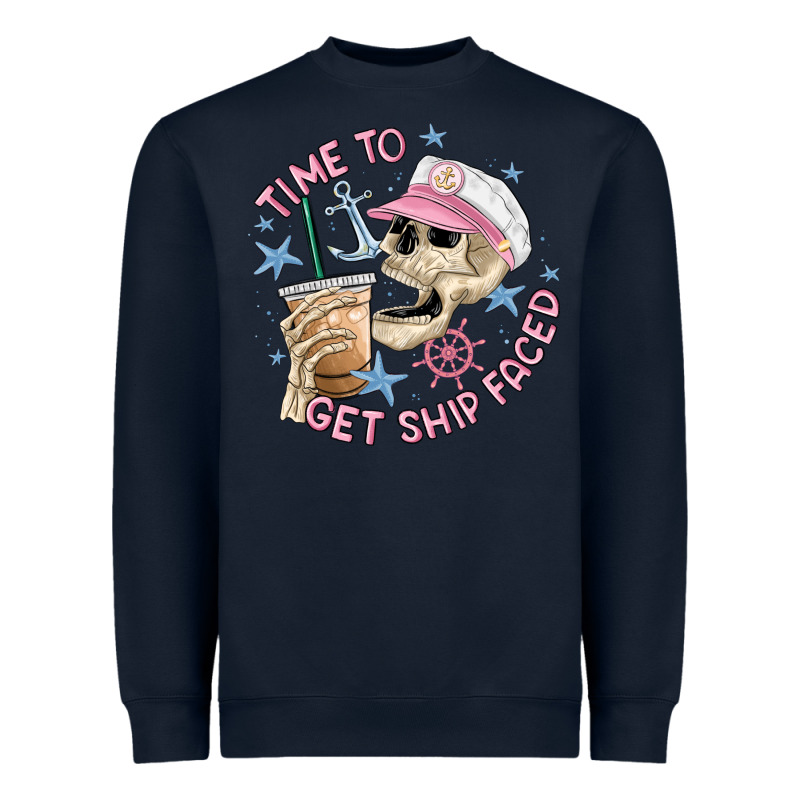 Time To Get Ship Faced Heavyweight Sweatshirt by MaliasSmallBusiness | Teevron