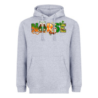 Heather Grey st patricks day nurse with gnome Heavyweight Hoodie - NancyCooperArtShop