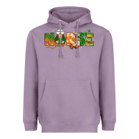 Lavender st patricks day nurse with gnome Heavyweight Hoodie - NancyCooperArtShop