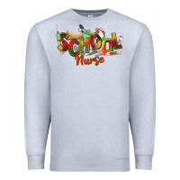 Heather Grey school nurse juneteenth Premium Sweatshirt - NancyCooperArtShop