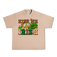 Burro kiss me i am irish  with lips and shamrocks Urban Heavy Tee - AdoDesignShop