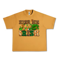 Peanut Butter kiss me i am irish  with lips and shamrocks Urban Heavy Tee - AdoDesignShop