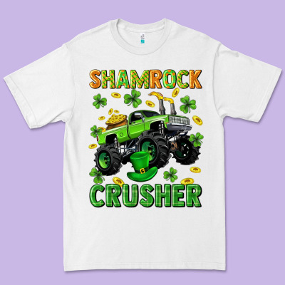 St Patricks Shamrock Crusher Premium Tee Designed By Neo Western