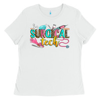 White surgical tech Ladies Tee - Zillion Design Studio